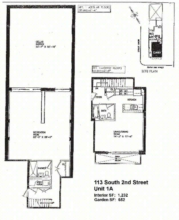 113 South 2nd Street, 1A | floorplan | View 13