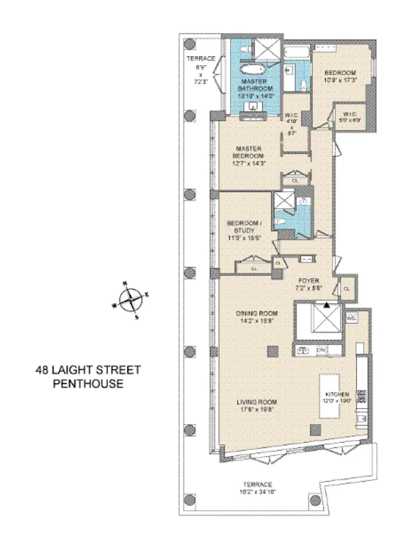 48 Laight Street, PH | floorplan | View 9