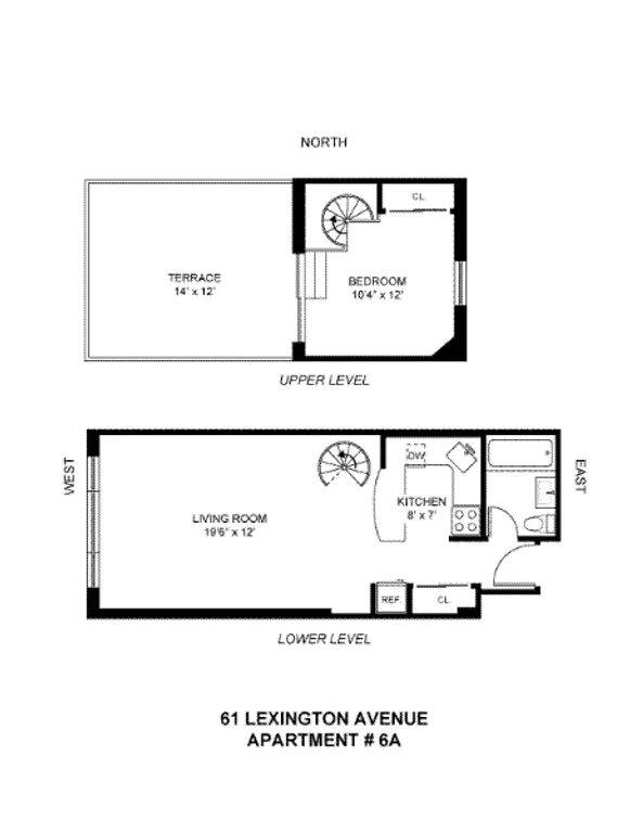 61 Lexington Avenue, 6A | floorplan | View 5
