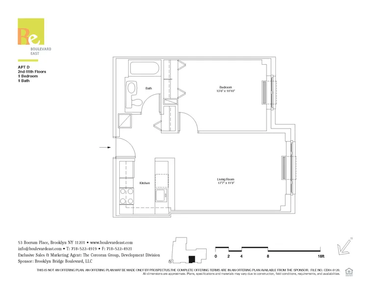 53 Boerum Place, 11D | floorplan | View 1