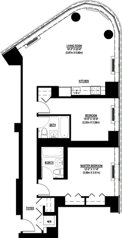 230 Ashland Place, 28C | floorplan | View 5