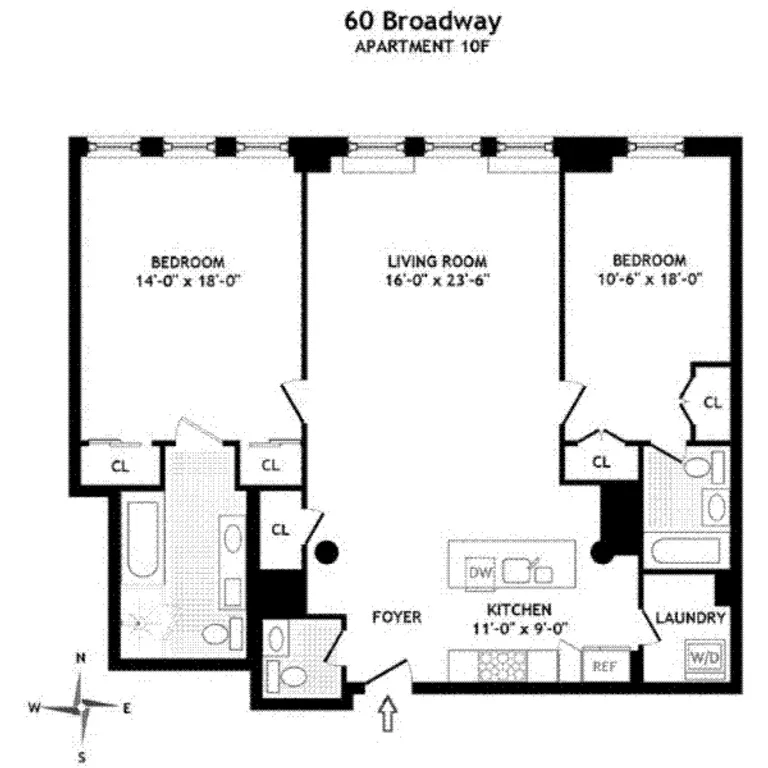 60 Broadway, 10F | floorplan | View 5