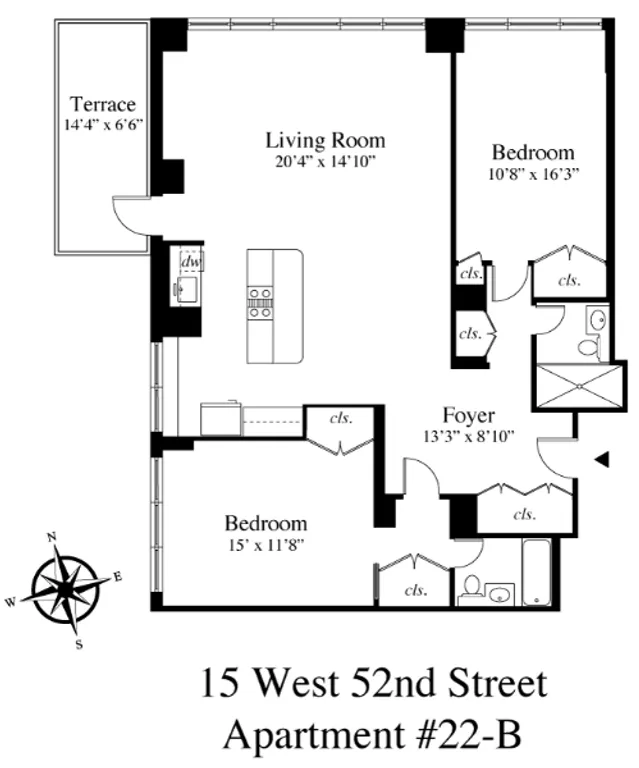 15 West 72Nd Street, 22B | floorplan | View 9