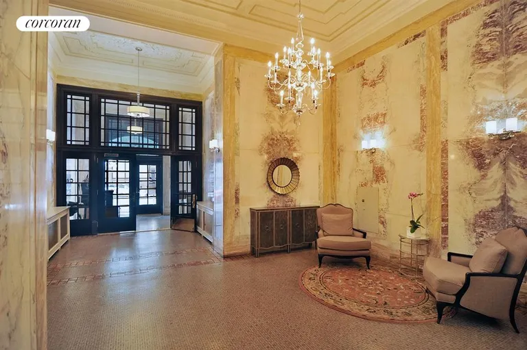New York City Real Estate | View 241 West 97th Street, 10M | Stunning original marble lobby | View 8