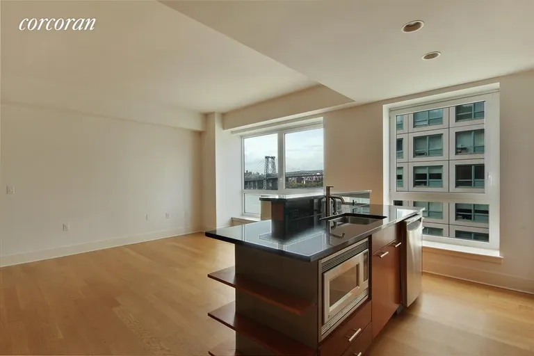 New York City Real Estate | View 446 Kent Avenue, 11B | Kitchen / Living Room | View 2