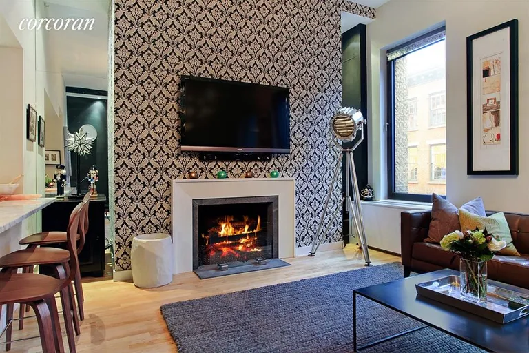 New York City Real Estate | View 210 Lafayette Street, PH CROSBY | Living Room | View 2