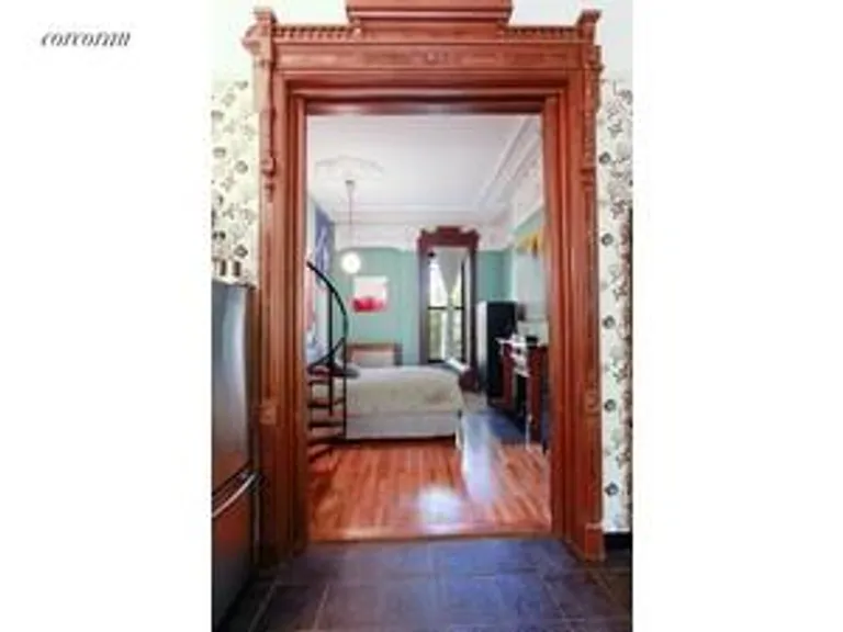 New York City Real Estate | View 36 Seventh Avenue, 2 | Pocket Doors separate Kitchen & Bedroom | View 3
