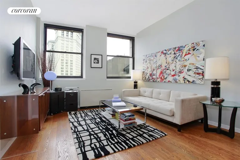 New York City Real Estate | View 150 Nassau Street, 6E | Living Room | View 8