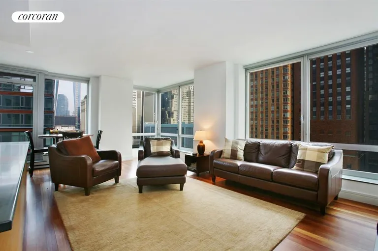 New York City Real Estate | View 30 West Street, 7B | Living Room | View 7