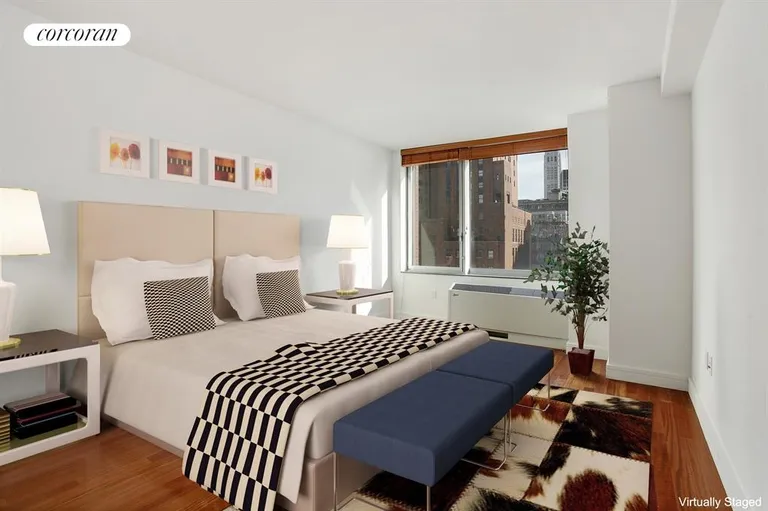 New York City Real Estate | View 30 West Street, 24D | Master Bedroom | View 3