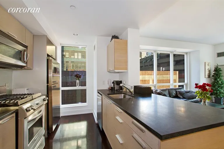 New York City Real Estate | View 350 West 42Nd Street, 6K | Open Chef's Kitchen | View 2