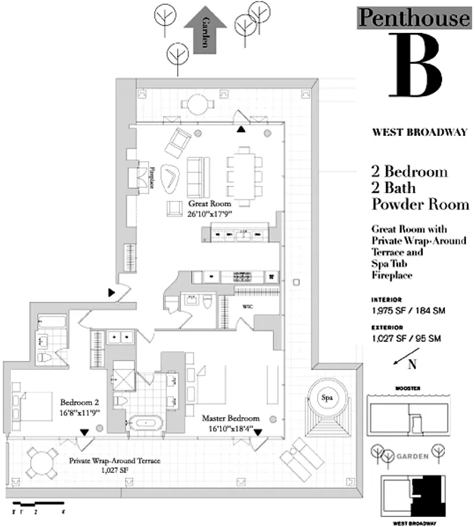 311 West Broadway, PHB | floorplan | View 5