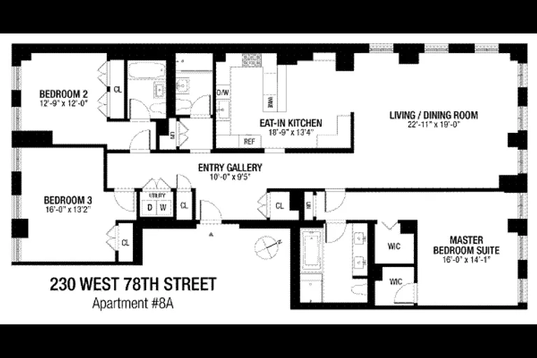 230 West 78th Street, 8A | floorplan | View 15