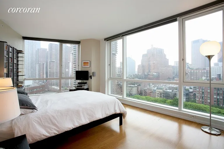 New York City Real Estate | View 200 Chambers Street, 15D | Master Bedroom | View 3