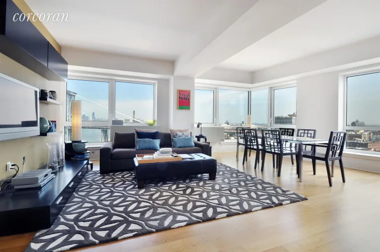 New York City Real Estate | View 440 Kent Avenue, 16D | Living Room | View 9