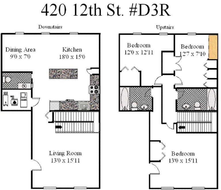 420 12th Street, D3R | floorplan | View 8