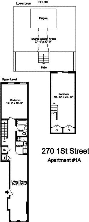 270 1st Street, 1A | floorplan | View 6