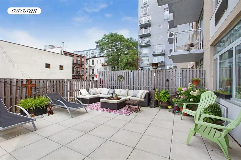 New York City Real Estate | View 251 7th Street, 2A | Private furnished terrace | View 6