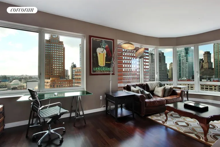 New York City Real Estate | View 306 Gold Street, 19E | Living Room | View 5