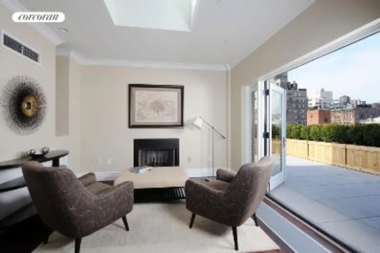 New York City Real Estate | View 31 West 11th Street, PHB | Den with terrace | View 7