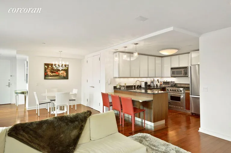 New York City Real Estate | View 130 West 19th Street, 12D | Kitchen and Dining area | View 3