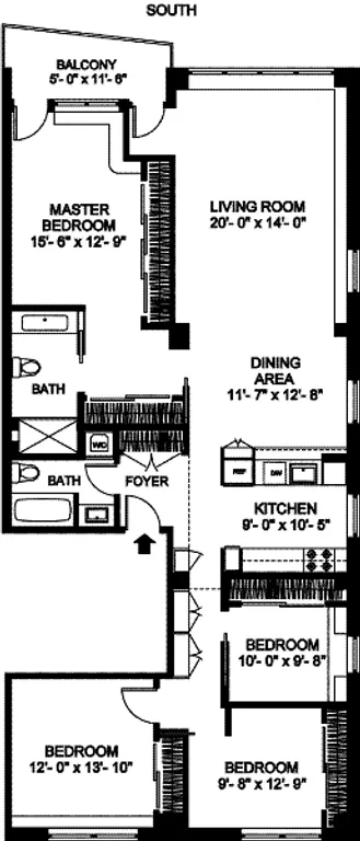 30 Garfield Place, 3W | floorplan | View 7