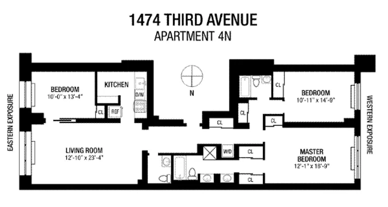 1474 Third Avenue, 4N | floorplan | View 10