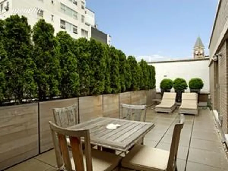 New York City Real Estate | View 134 West 10th Street, PH5N | Terrace off of Living Room | View 7