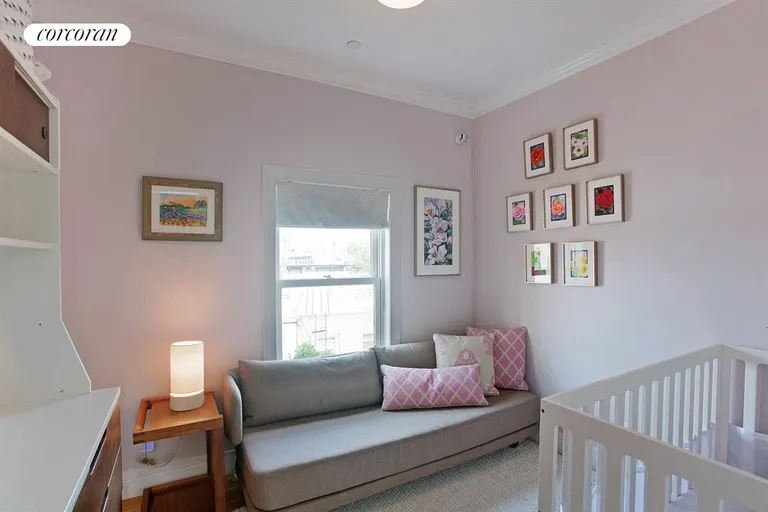 New York City Real Estate | View 185 Huntington Street, 5 | Second bedroom shown as a nursery | View 7