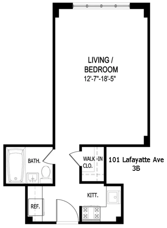 101 Lafayette Avenue, 3B | floorplan | View 5