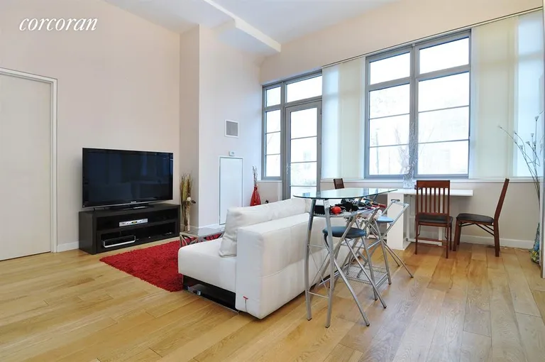 New York City Real Estate | View 27-28 Thomson Avenue, 125 | Living Room | View 2