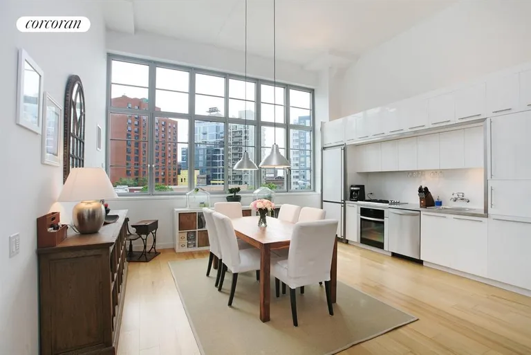 New York City Real Estate | View 27-28 Thomson Avenue, 346 | Kitchen / Dining Room | View 13