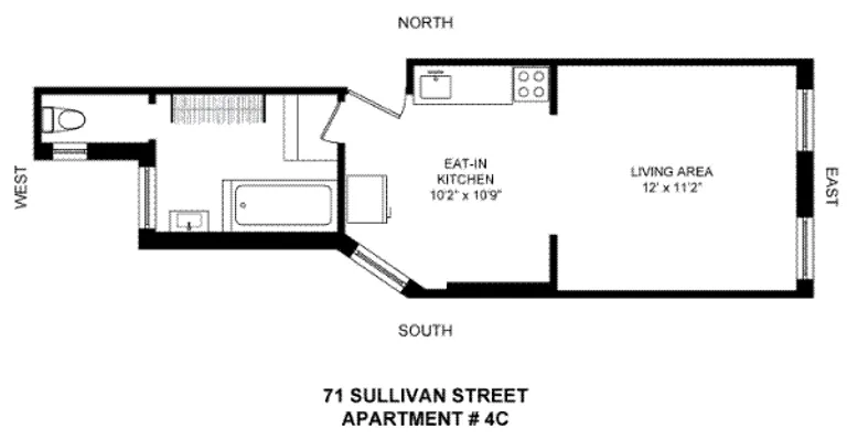 71 Sullivan Street, 4C | floorplan | View 9