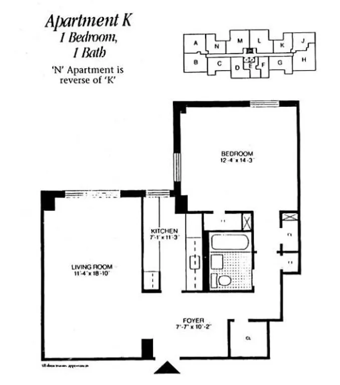 175 Willoughby Street, 9N | floorplan | View 20