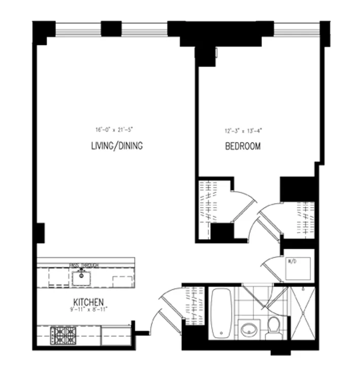 1 Hanson Place, 13D | floorplan | View 1