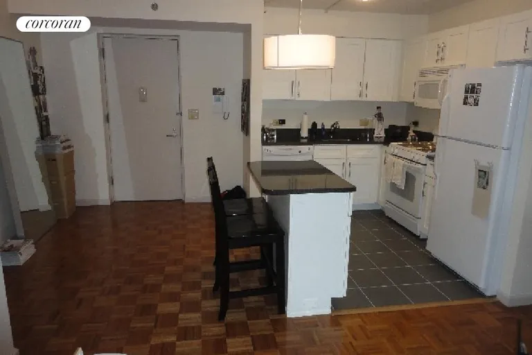 New York City Real Estate | View 218 Myrtle Avenue, 5J | Open Kitchen with Island | View 3