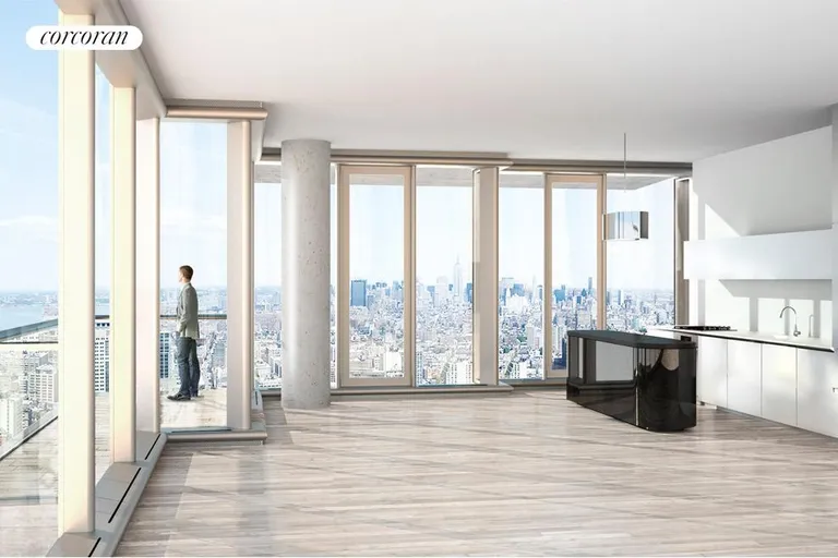 New York City Real Estate | View 56 Leonard Street, 35B WEST | Herzog & de Meuron custom design inside and out | View 2