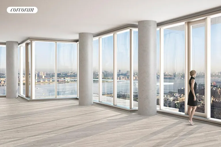 New York City Real Estate | View 56 Leonard Street, 50 WEST | Panoramic views of the rivers, skyline and beyond | View 3