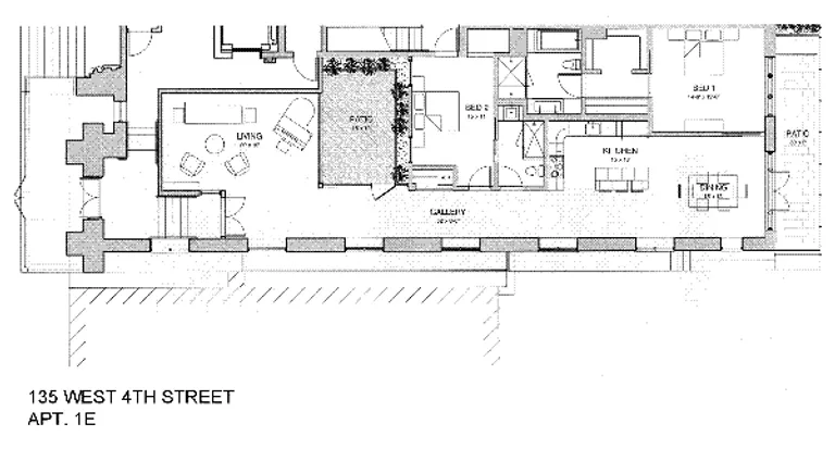 135 West 4th Street, GARDENEAST | floorplan | View 12