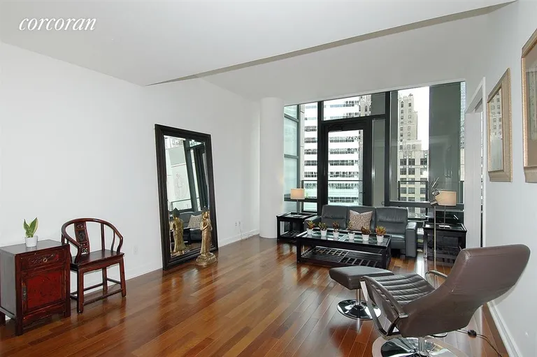 New York City Real Estate | View 101 Warren Street, 9H | Living Room | View 2