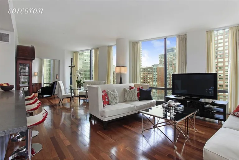 New York City Real Estate | View 101 Warren Street, 920 | Living Room | View 2