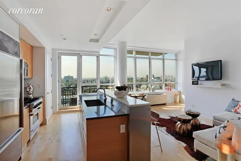 New York City Real Estate | View 20 Bayard Street, 14C | Kitchen / Living Room | View 5