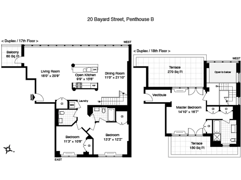 20 Bayard Street, PHB | floorplan | View 3