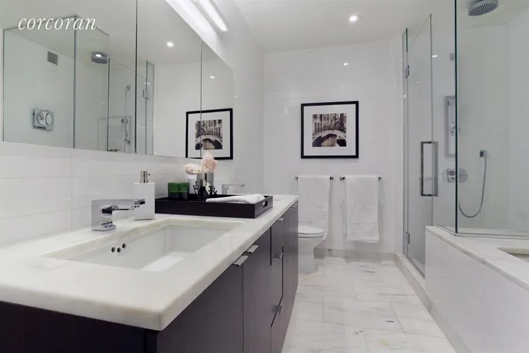 New York City Real Estate | View 101 Warren Street, 2820 | Master Bathroom | View 8
