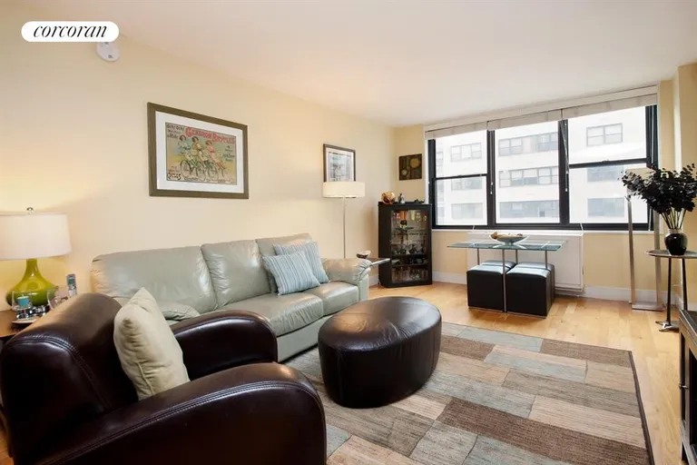 New York City Real Estate | View 301 East 87th Street, 16D | Living Room-South facing | View 6