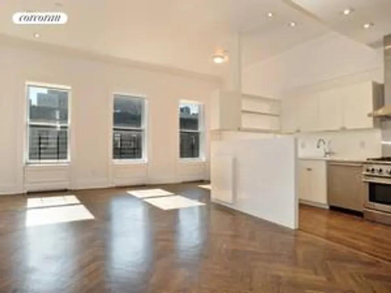 New York City Real Estate | View 21 West 75th Street, PH | Open Kitchen with Southern Exposures | View 2