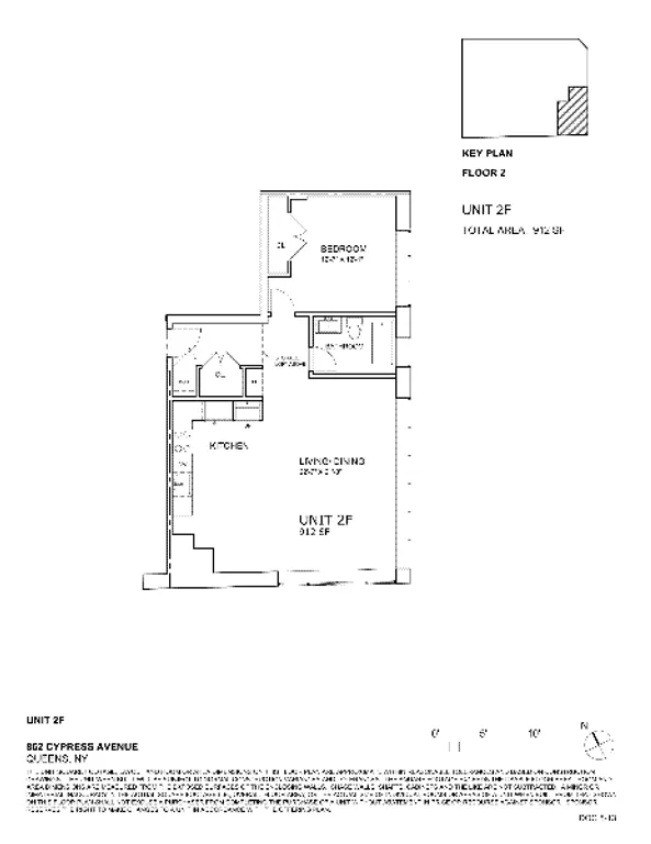 852 Cypress Avenue, 2F | floorplan | View 3