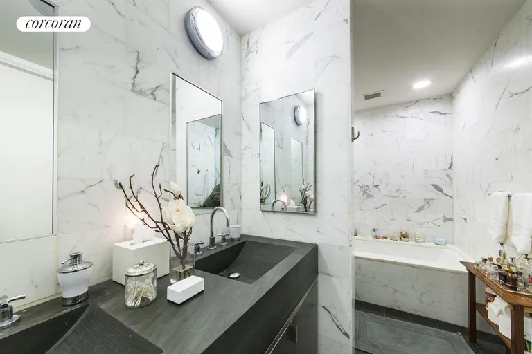 New York City Real Estate | View 240 Park Avenue South, 12B | Master Bathroom | View 6