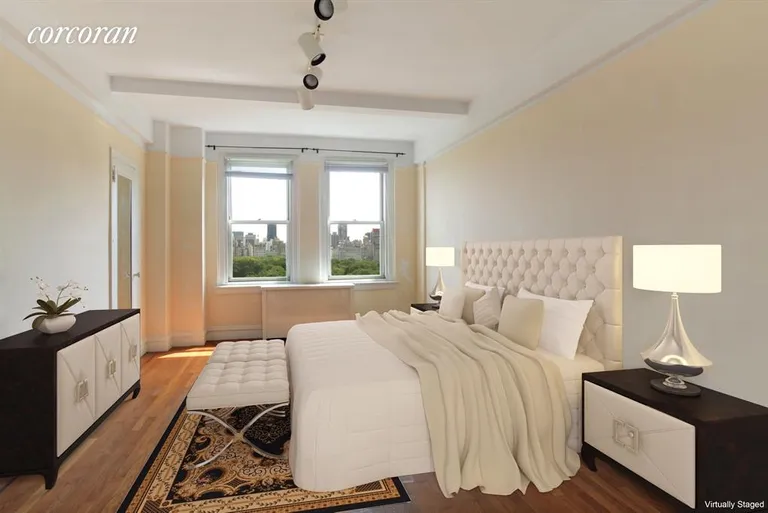 New York City Real Estate | View 65 Central Park West, 15D | Staged Master Bedroom Photo | View 2