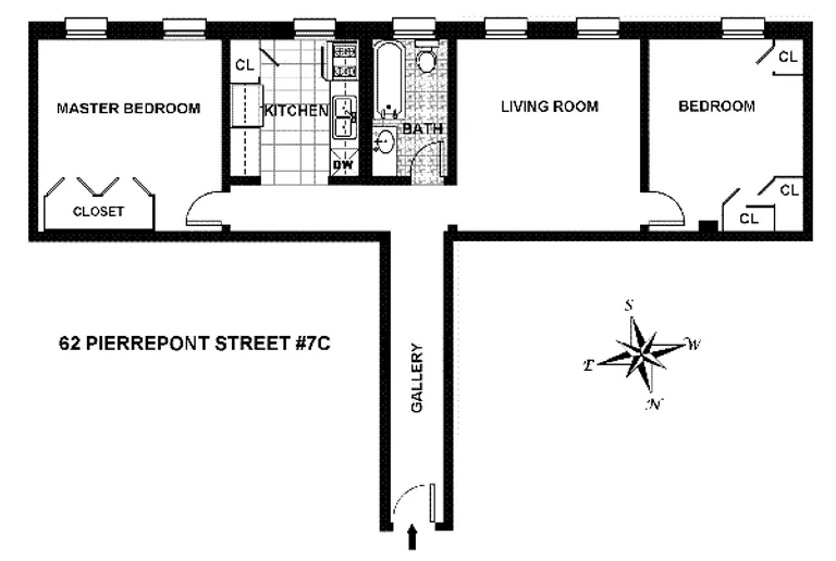 62 Pierrepont Street, 7C | floorplan | View 8
